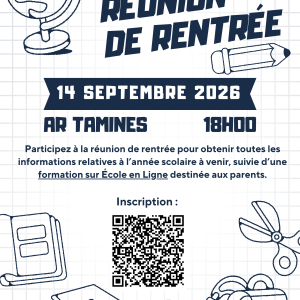 💻 Prenez en main « École en Ligne » : Séance d&rsquo;information & Formation